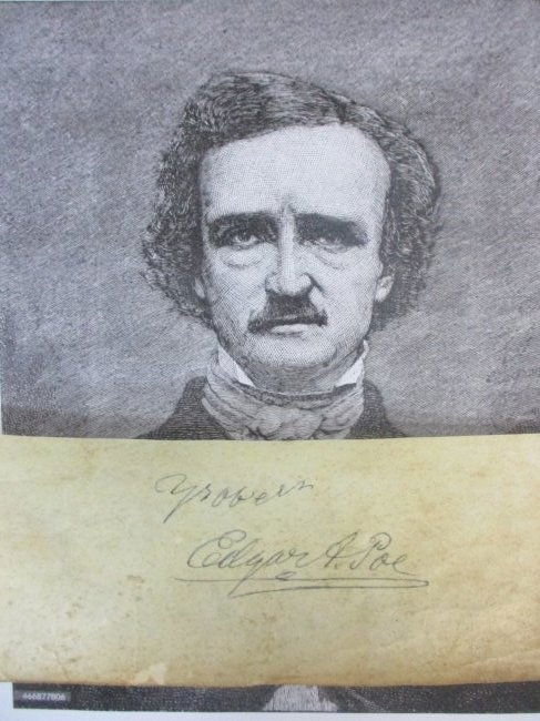Edgar Allan Poe Signed 7 1/2” x 3” Cut Signature – Authenticated with COA (1 of 3)