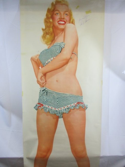 Marilyn Monroe Signed Life-Size Print Entertaining the Troops Korea 1954 (1 of 5)