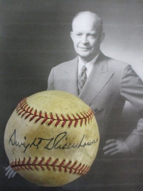Dwight D. Eisenhower Autographed Baseball (1 of 2)