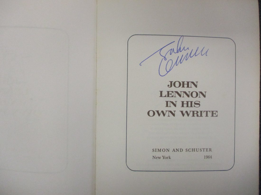 John Lennon Signed Book “John Lennon In His Own Write” (1 of 5)