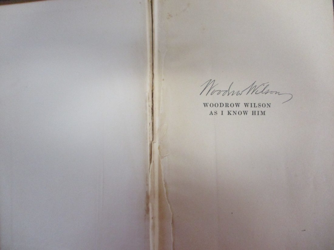 Woodrow Wilson Double Signed book "Woodrow Wilson, as I Know Him" by Joseph P. Tumulty (1 of 4)