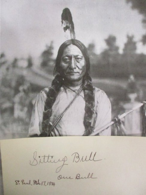 Sitting Bull and One Bull Signed Cut Signatures - A Rare Native American Relic (1 of 3)