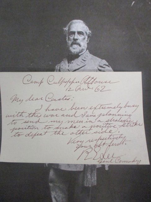 Robert E. Lee Signed Note to Camp Culpeper - A Rare Relic (1 of 3)
