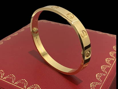 Cartier Love Bracelet 18k Yellow Gold Size 16: Cartier Love Bracelet 18k Yellow Gold Size 16 Condition: Like newMetal: 18k yellow gold Bracelet size: 16 Retail price: $ 6,900Comes with original box or pouch