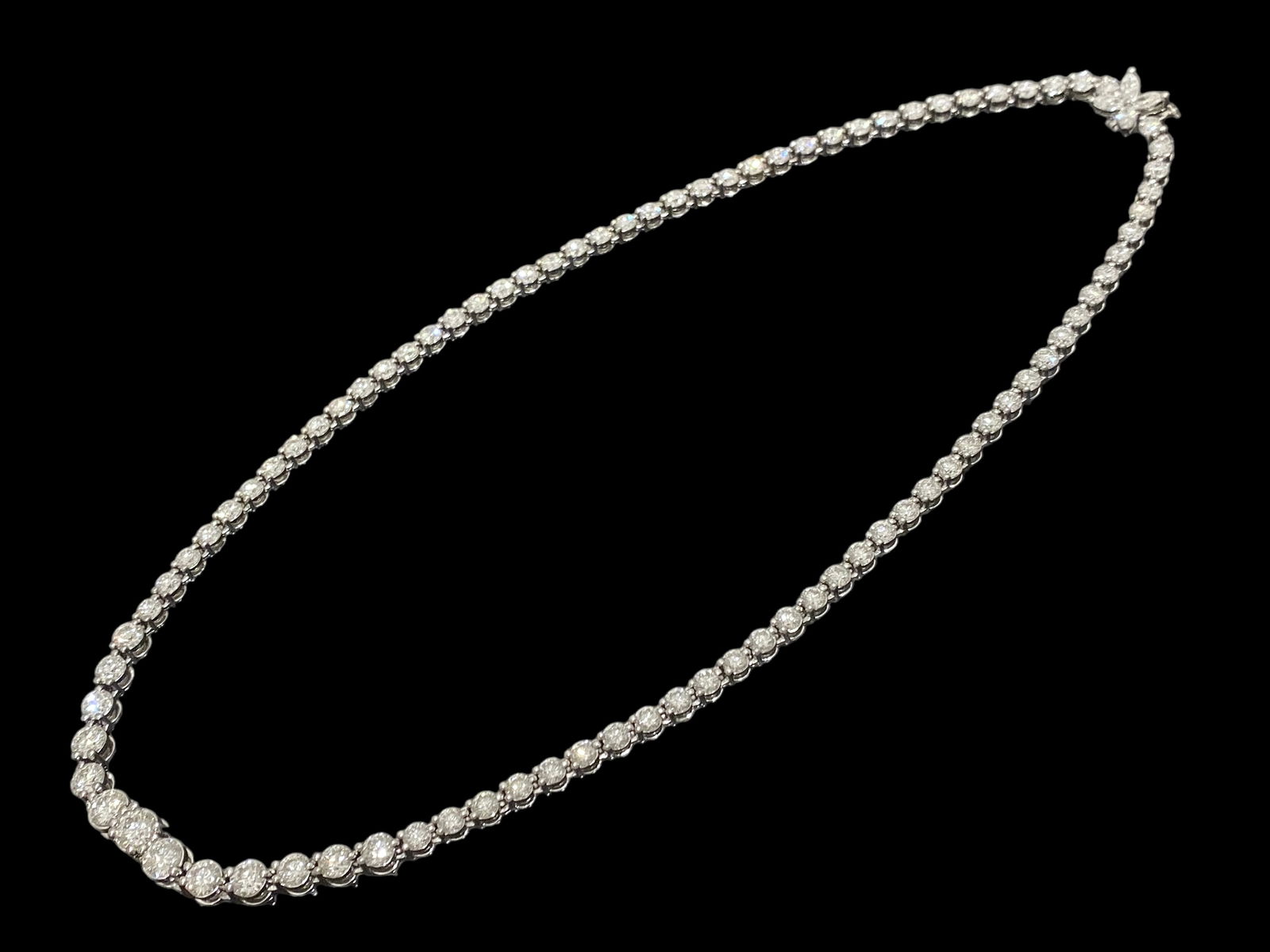 TIFFANY & CO. DIAMOND PLATINUM FLORAL VICTORIA NECKLACE GIA CERTIFIED (1 of 17)