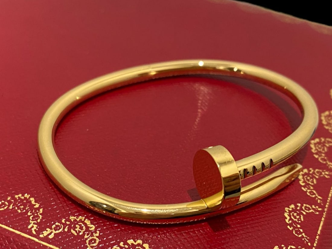 JUSTE UN CLOU BRACELET 18k Yellow Gold Size 15 (1 of 6)