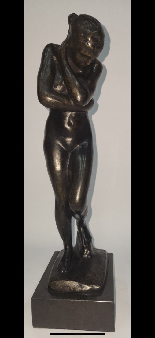 FRENCH BRONZE SCULPTURE AUGUSTE RODIN EVE (1 of 5)