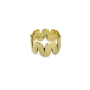 Sam Kramer 14k Yellow Gold Band Ring: Designer: Sam Kramer Material: Yellow Gold 14kWeight: 4.7 grams Size: 6 Measurements: 9.6mm Wide Condition: Very Good