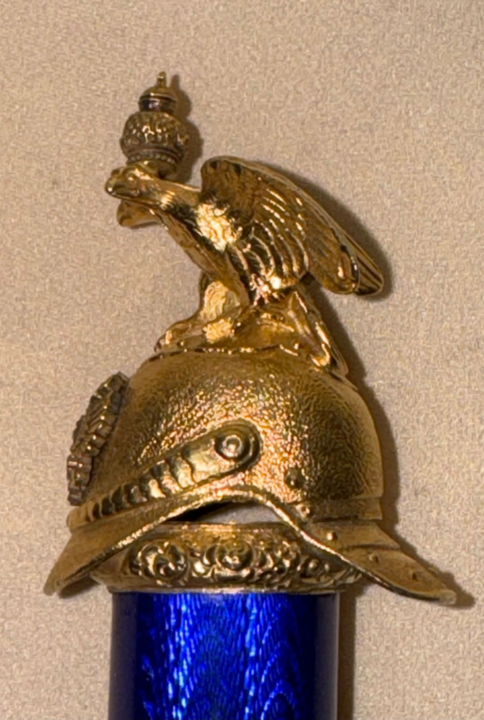 RUSSIAN SILVER ENAMEL LETTER OPENER WITH DIAMONDS (1 of 10)