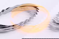 Cartier Trinity Tri Color 18K Gold Bracelet Size 17