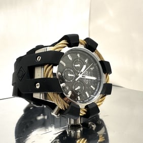 Invicta Bolt Sport 23858 Men's 50mm Gold Carbon Fiber Dial Chronograph Watch