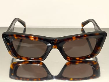 PRADA PR13ZS Tortoise Dark Brown Sunglasses