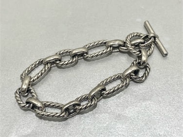 David Yurman 925 Sterling Silver Chain Bracelet