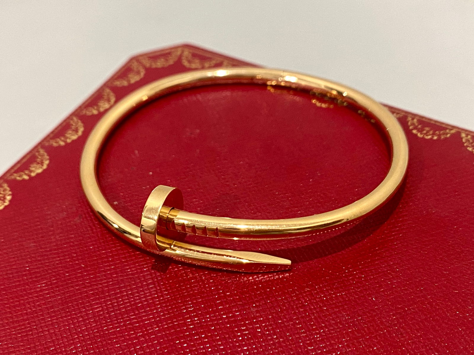 Cartier 18K Rose Gold Juste Un Clou Nail Bracelet size 18 (1 of 6)