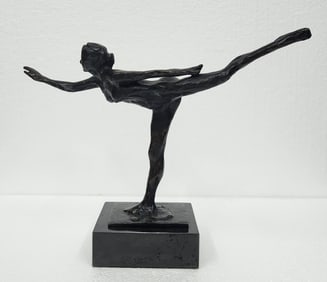 FRENCH BRONZE SCULPTURE EDGAR DEGAS BALERINA