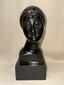 AMERICAN BRONZE SCULPTURE ELIE NADELMAN BUST