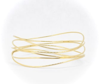 Tiffany & Co. Elsa Peretti Wave Five-row Bangle in 18k Yellow Gold