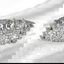 APX 30TCW Diamond Art Deco Platinum Wide Statement Bracelet.