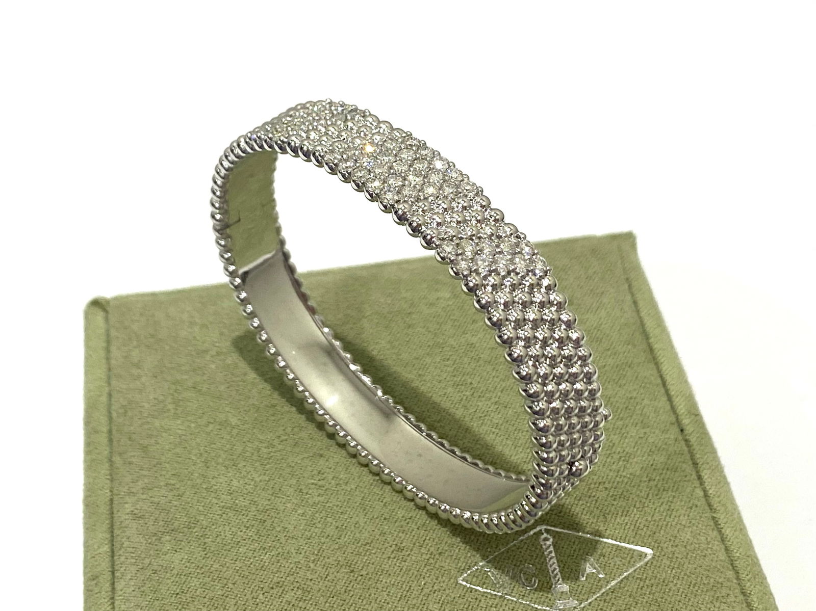 Van Cleef & Arpels Perlee Diamond Bracelet, 5 rows, 18K white gold, Diamond (1 of 6)