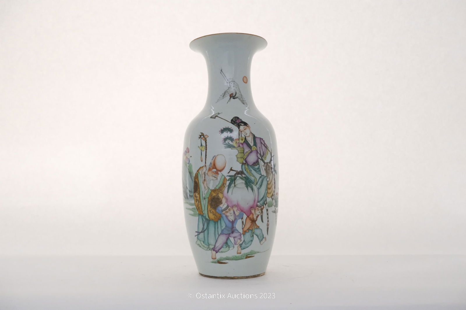 A Chinese famille rose porcelain vase (1 of 6)