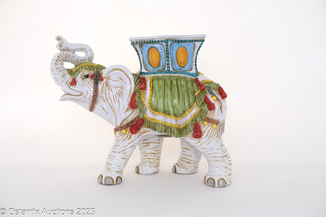Glazed Ceramic Elephant (1 of 8)