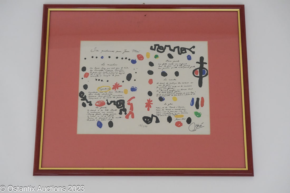 Joan Miro 1893 - 1983  ,six patiences pour Joan Miro (1 of 3)