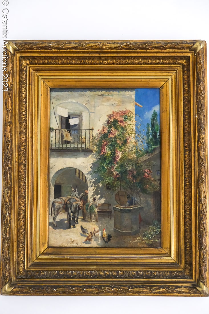 Manuel WESSEL De Guimbarda (1833-1907) Oriental Scene Painting (1 of 4)