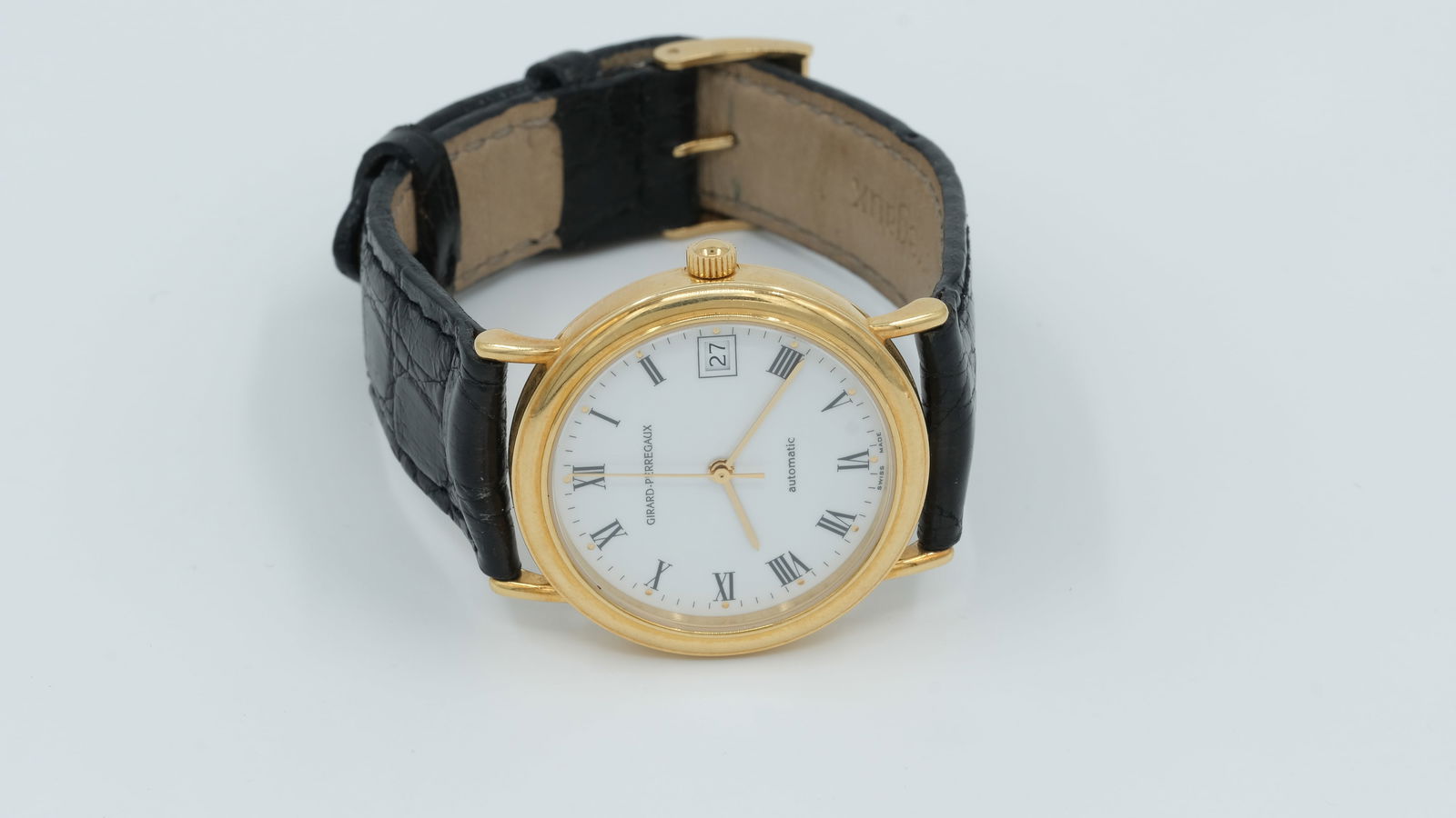 An 18 ct gold Girard Perregaux automatic watch (1 of 7)