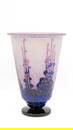 A French Art Deco purple acid-etched cameo glass vase by Charles SCHNEIDER (1881-1953)