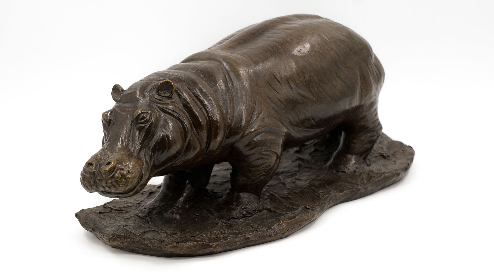 Georges COLLARD (1881-1961) - A Belgian posthumous cast and patinated bronze figure of a