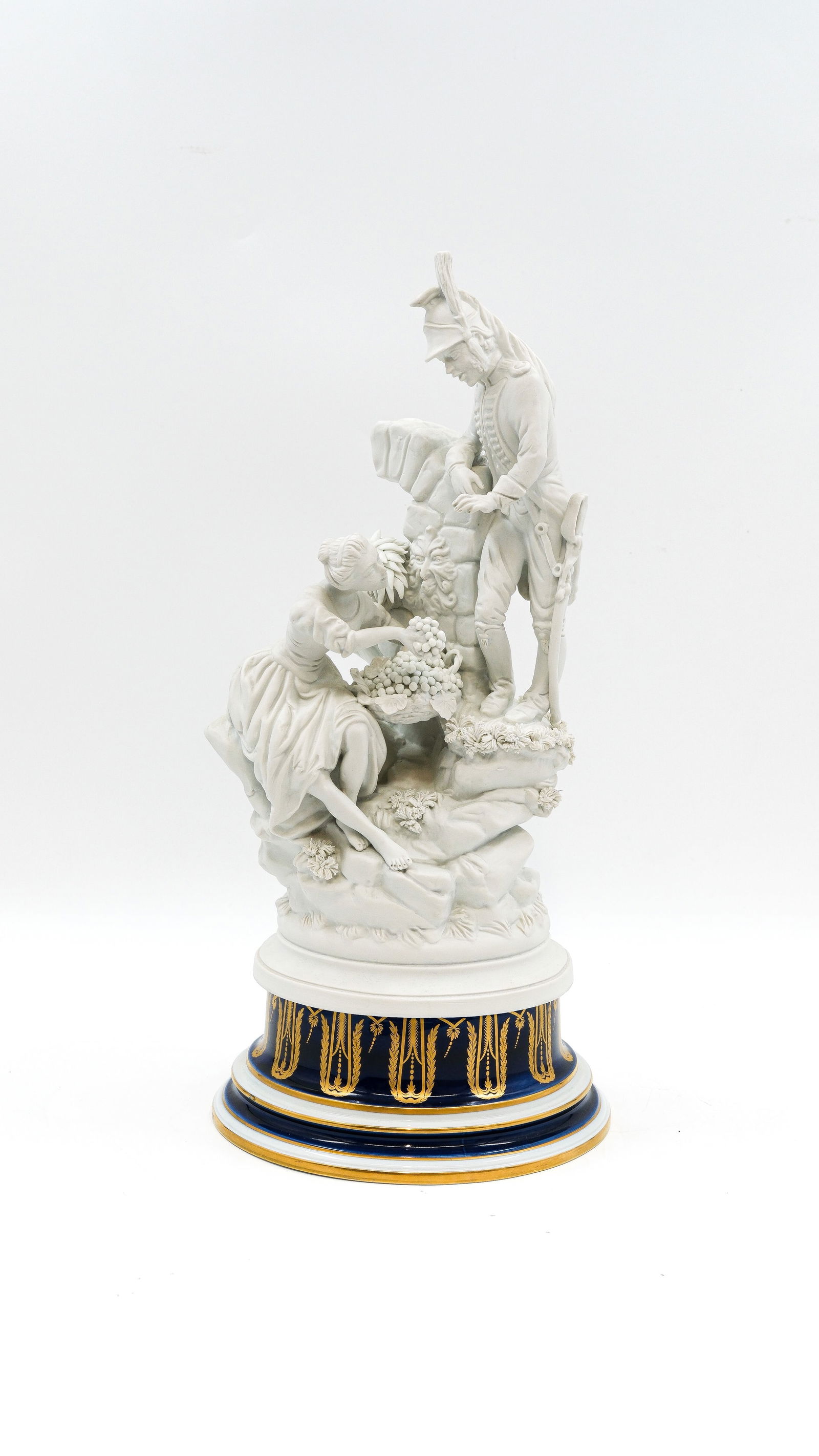 A large and French Sèvres style figurative white biscuit group (1 of 9)