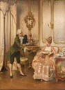 Frédéric SOULACROIX (1858-1933) "Interior scene" an important oil on canvas painting