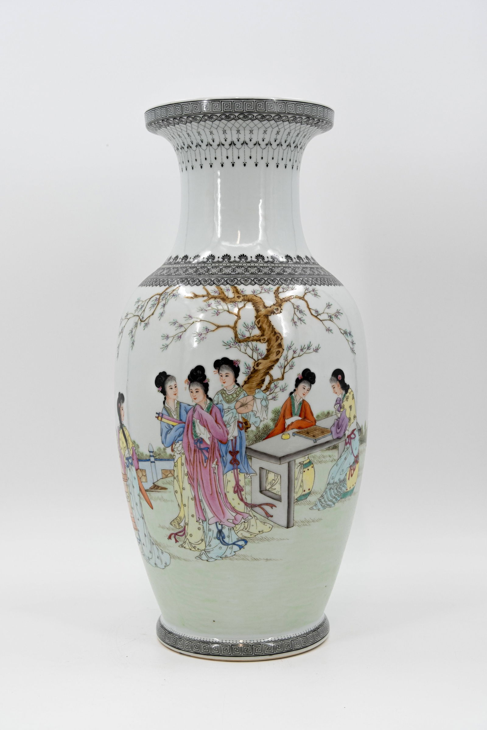 A Chinese Republic Famille Rose decorated porcelain vase (1 of 11)
