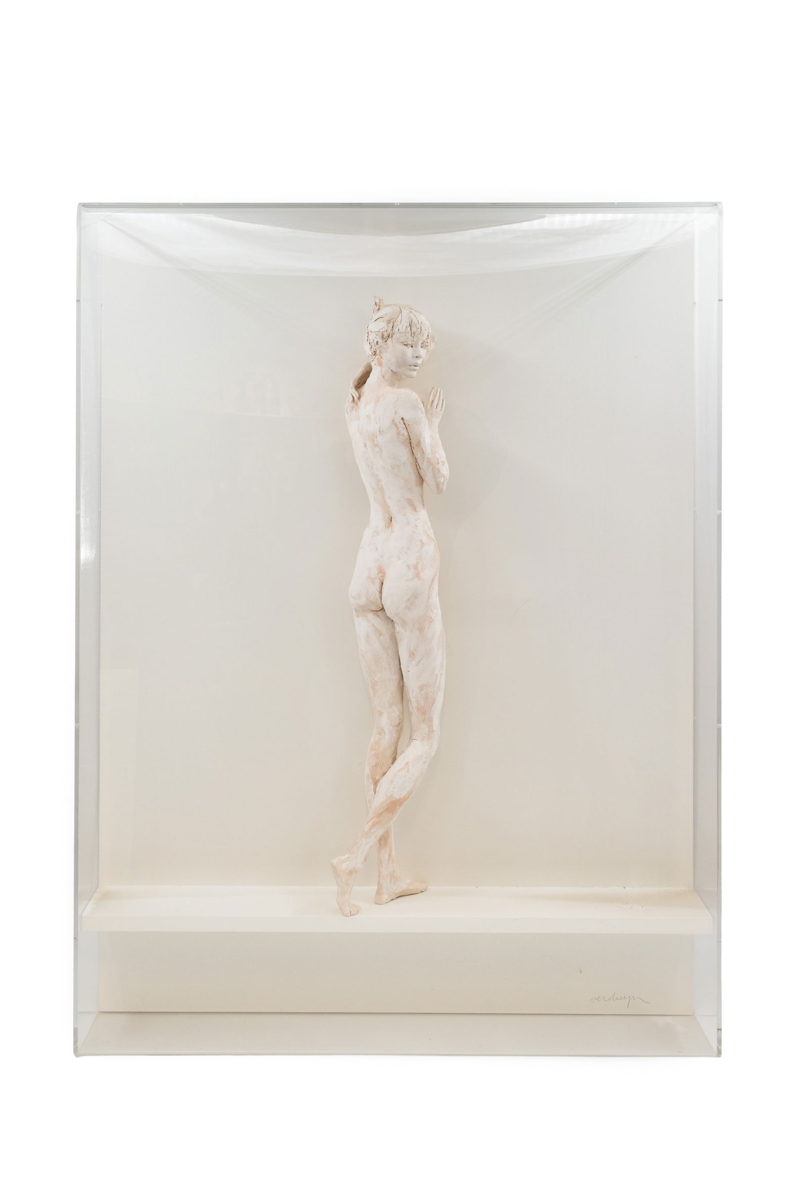 Jacques VERDUYN (1946) A modernistic patinated terra cotta sculpture (1 of 6)