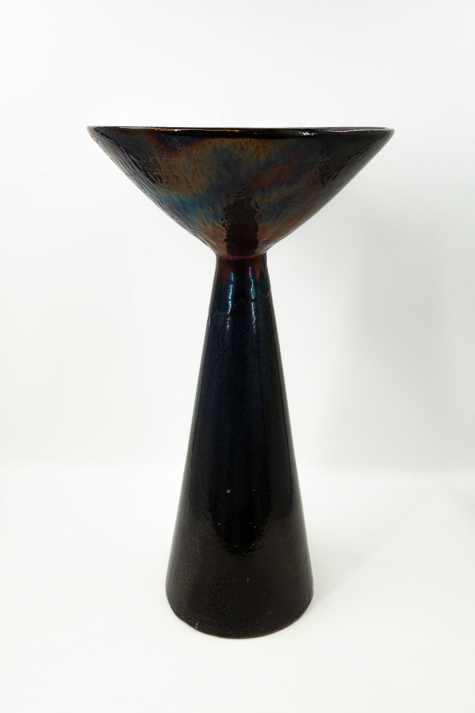 Joost Marechal (1911-1971) A large vintage glazed ceramic design vase: Joost Marechal (1911-1971) A large vintage glazed ceramic design vase. 1960s. H: 71 cm