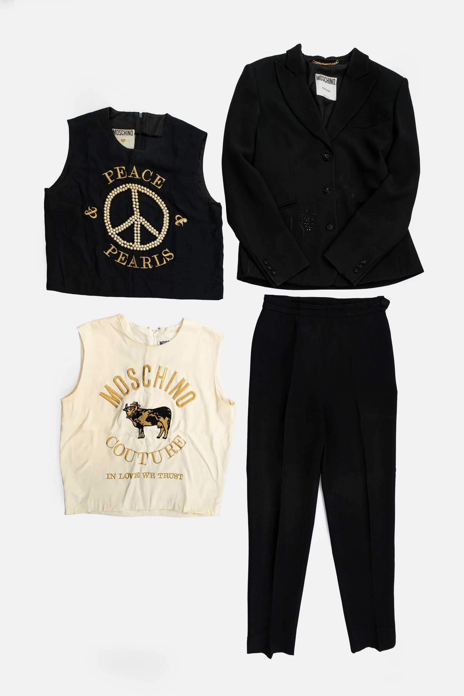 A lot of four vintage Moschino Couture fashion items (1 of 15)