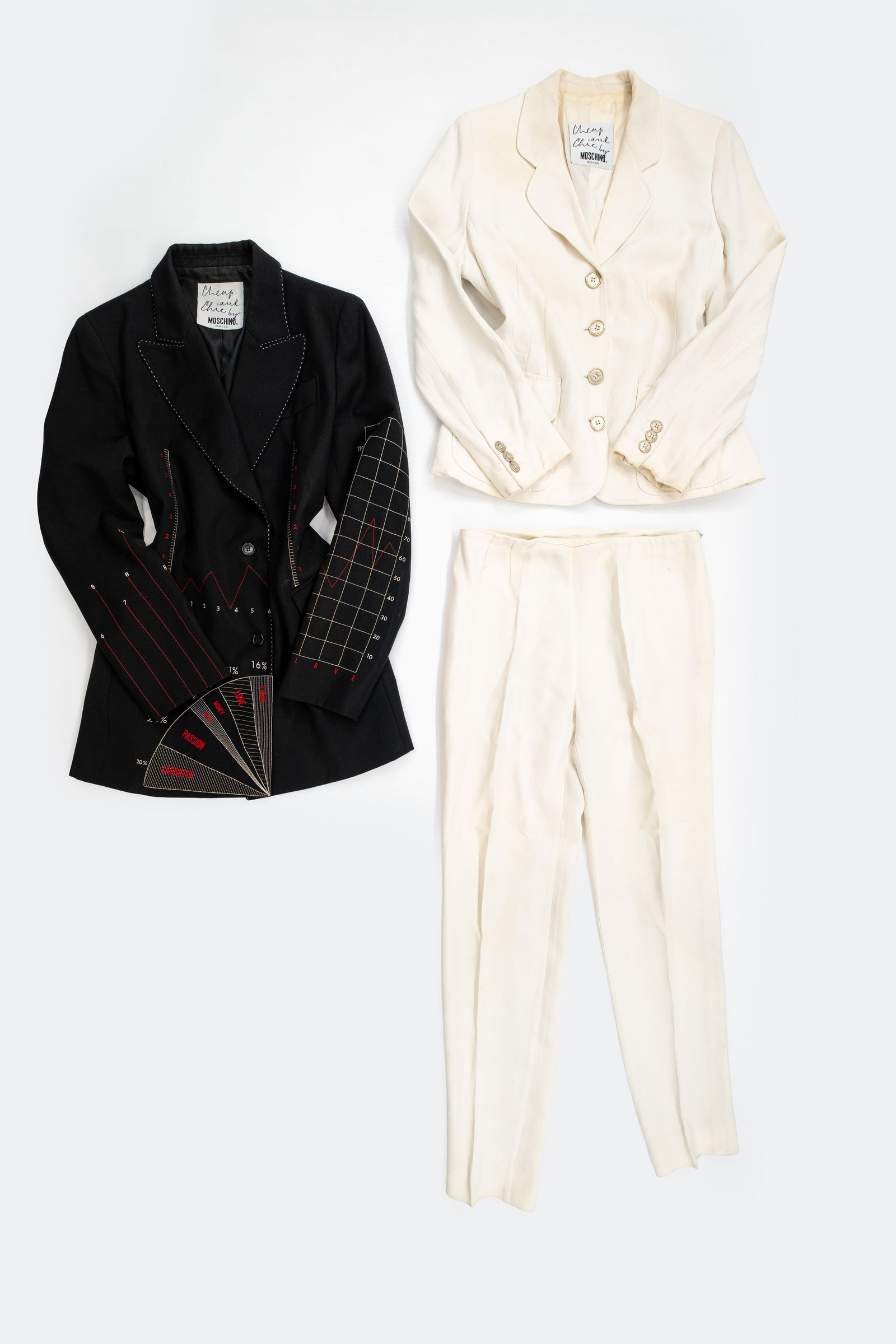 A lot of three vintage Moschino "Cheap and Chic" fashion items (1 of 15)