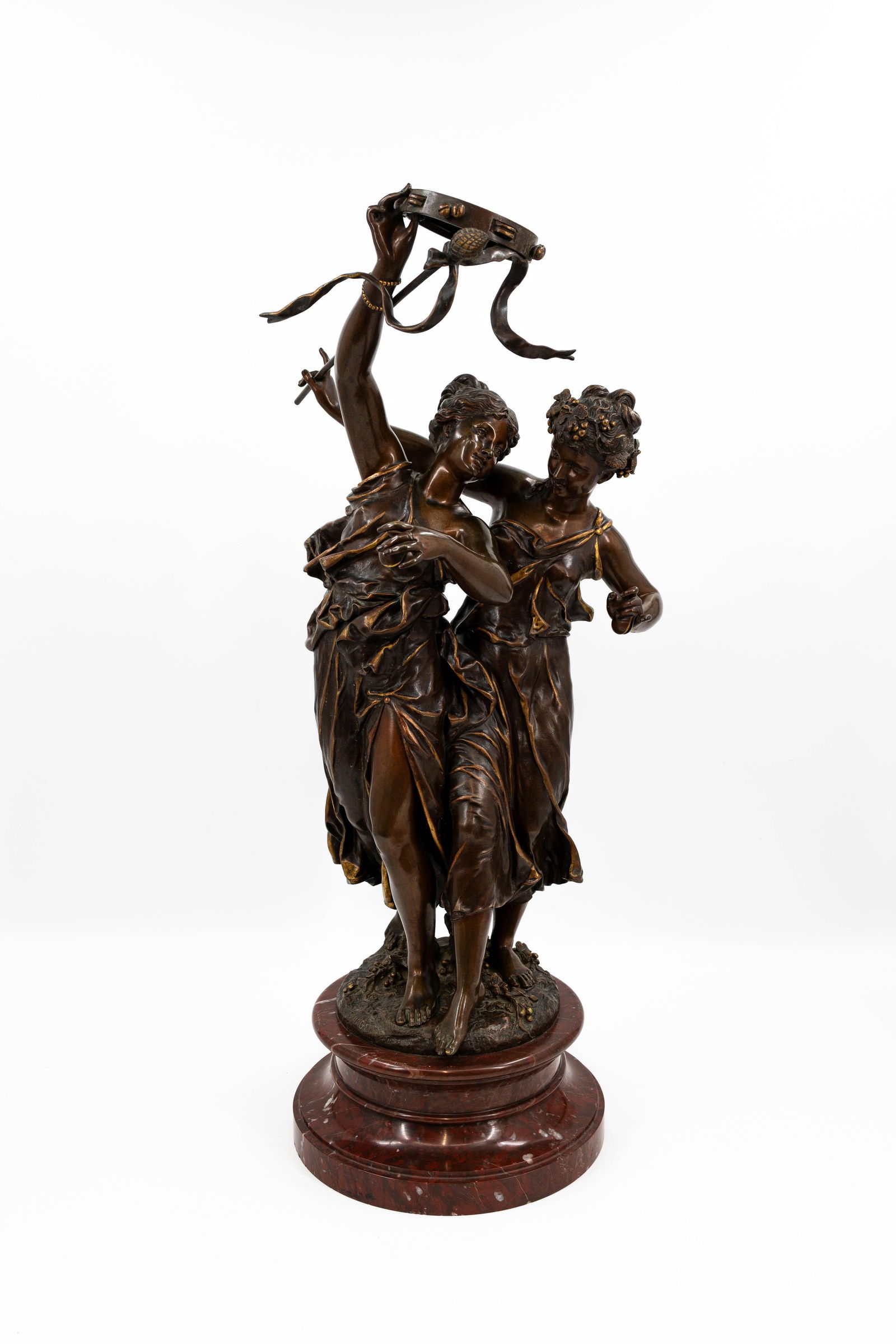 Henry Etienne DUMAIGE (1830-1888) A large and antique patinated bronze figural sculpture (1 of 9)
