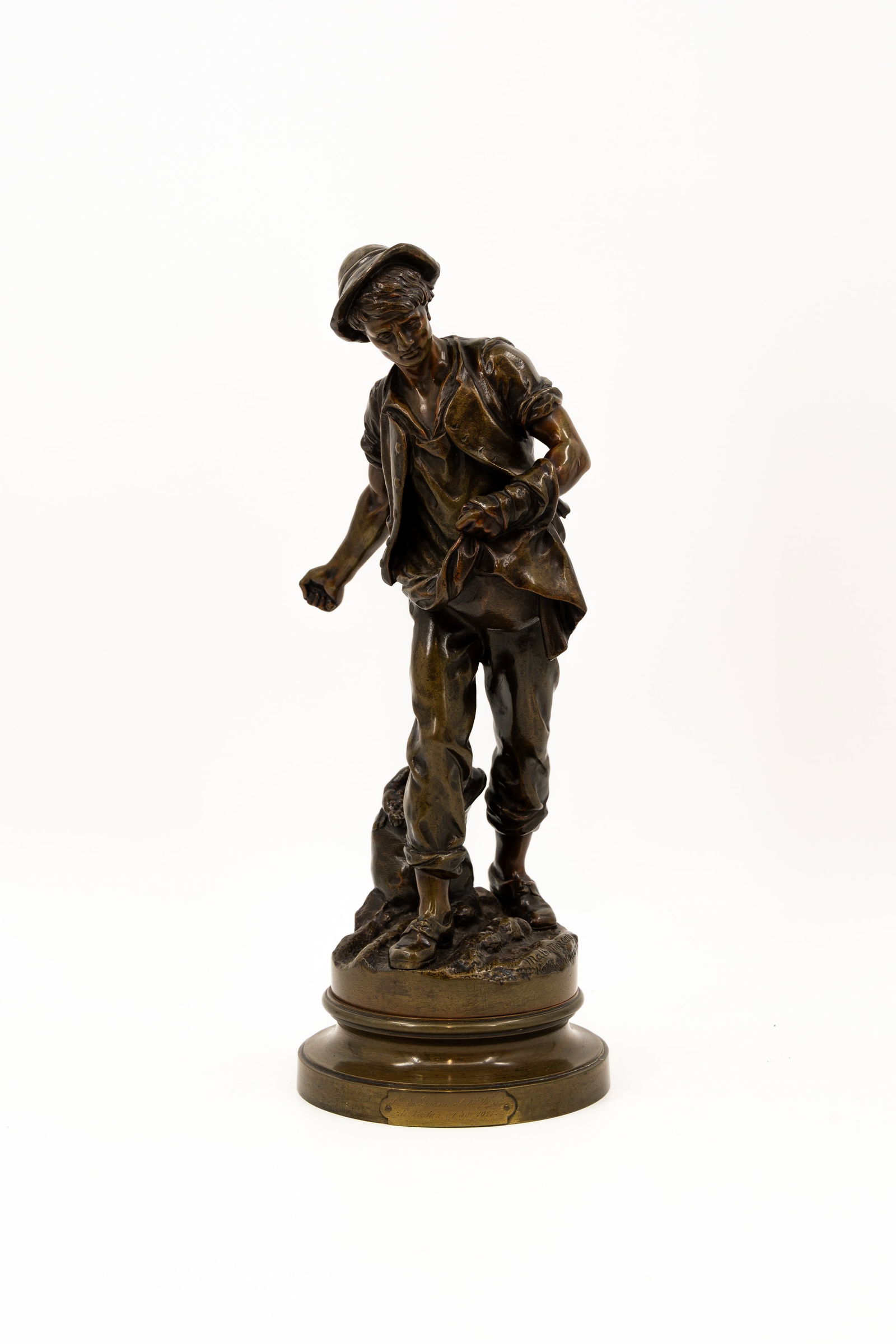 Mathurin MOREAU (1822-1912) "The Sower". An antique patinated bronze sculpture (1 of 11)