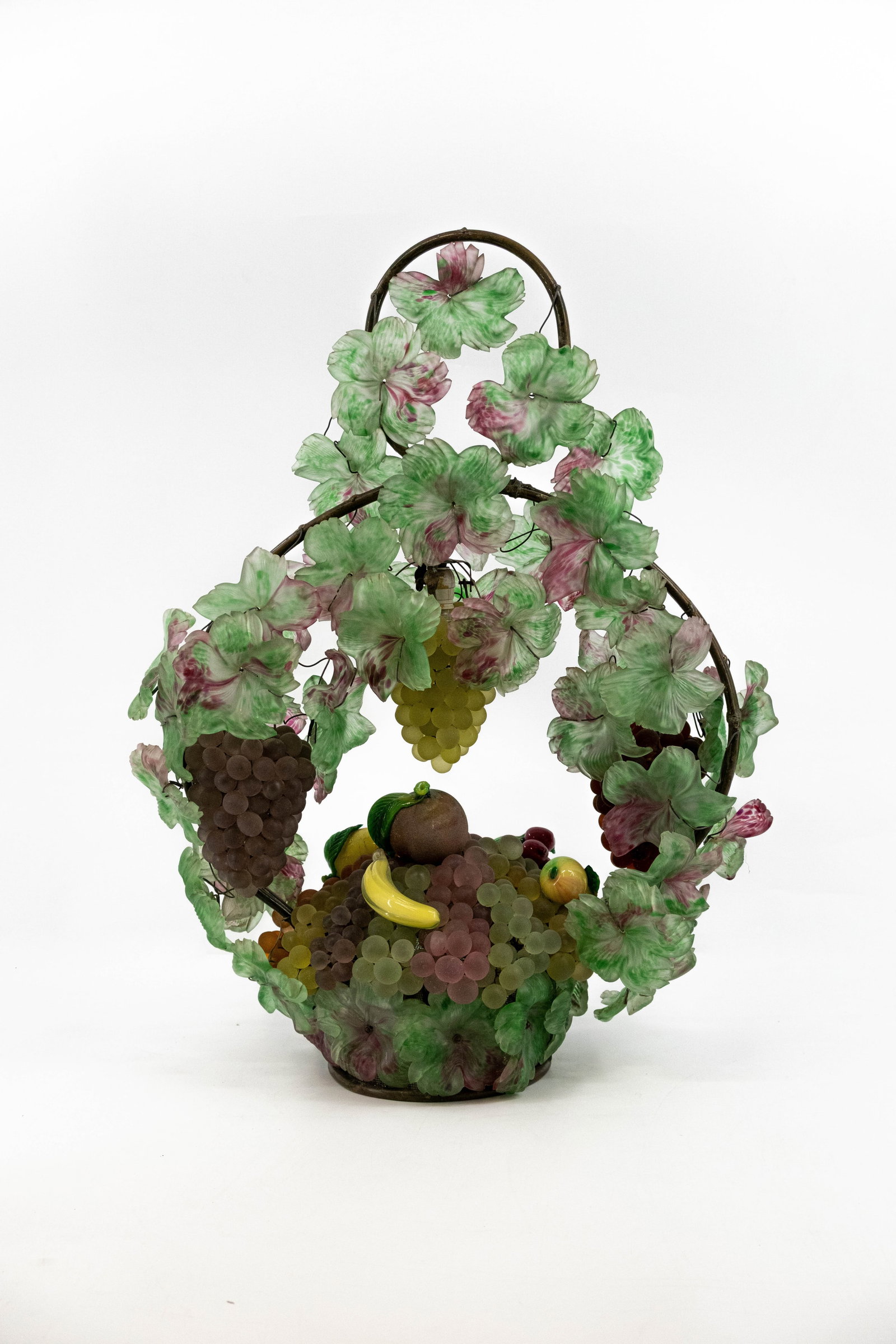 A large and vintage Italian Murano art glass table lamp (1 of 12)