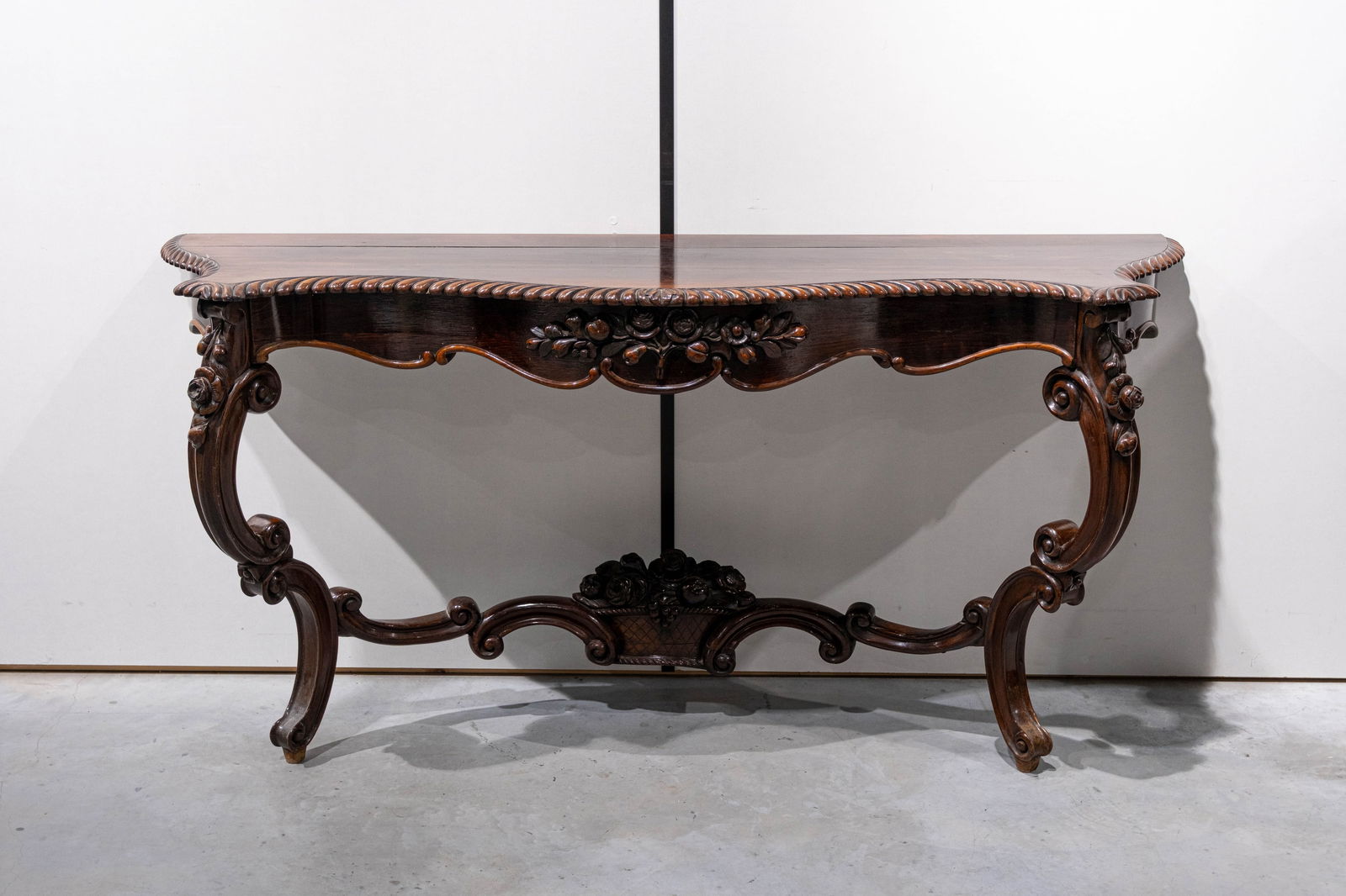 A large rococo style wall console in carved oak (1 of 5)