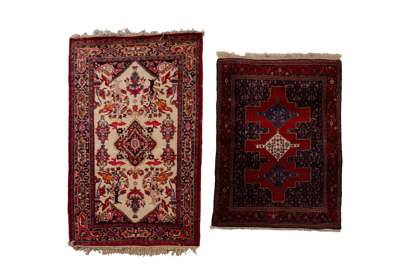 A lot of two hand-knotted Oriental wool rugs (1 of 13)