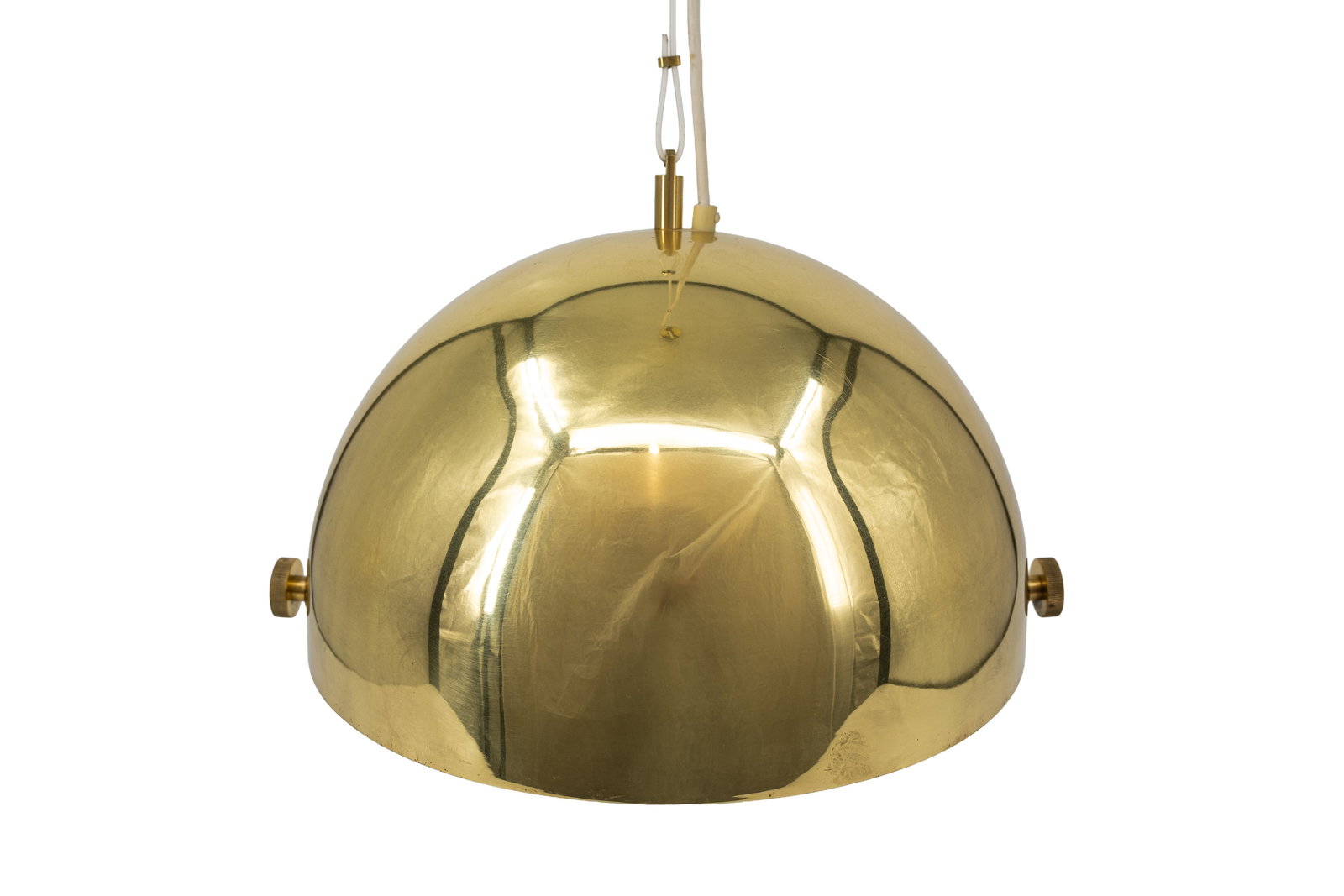 A vintage gilded brass ceiling lamp attributed to Münchner Werkstätten (1 of 4)