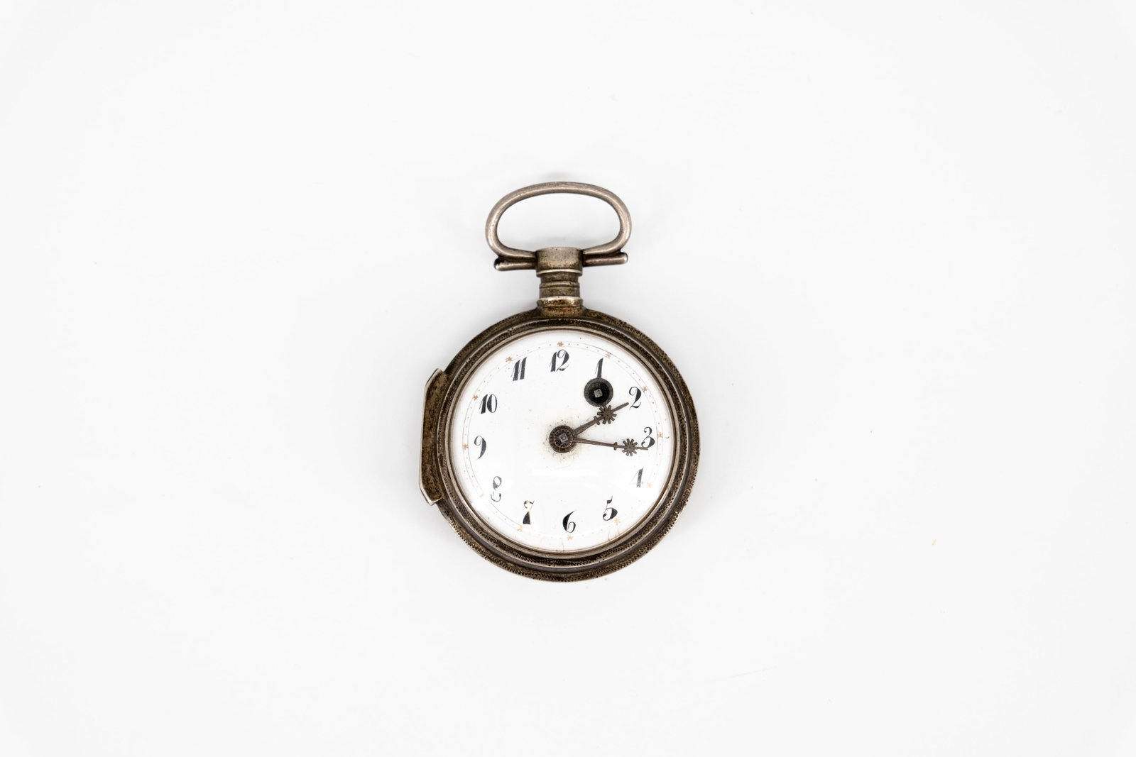 A French antique verge escapement fusee quarter repeater silver pocketwatch: A French antique verge escapement fusee quarter repeater silver pocket watch marked by G.CHOPARD. Early 19th century. W: 4,5 cm