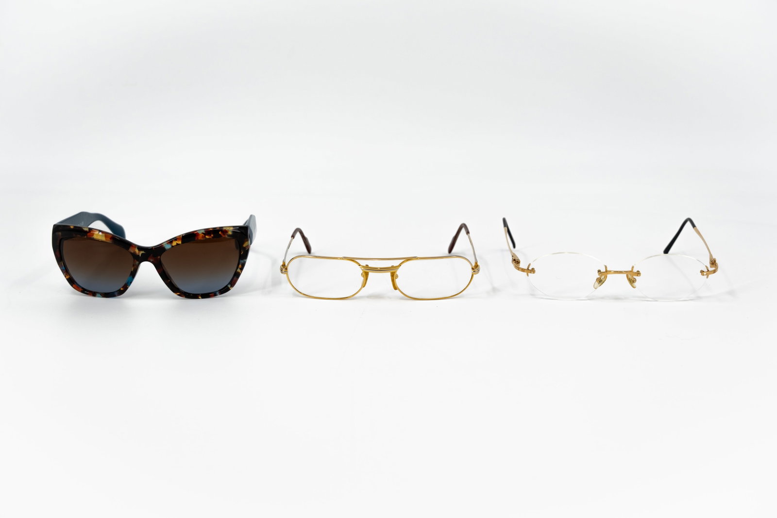 A composed lot of three various designer glasses (1 of 18)