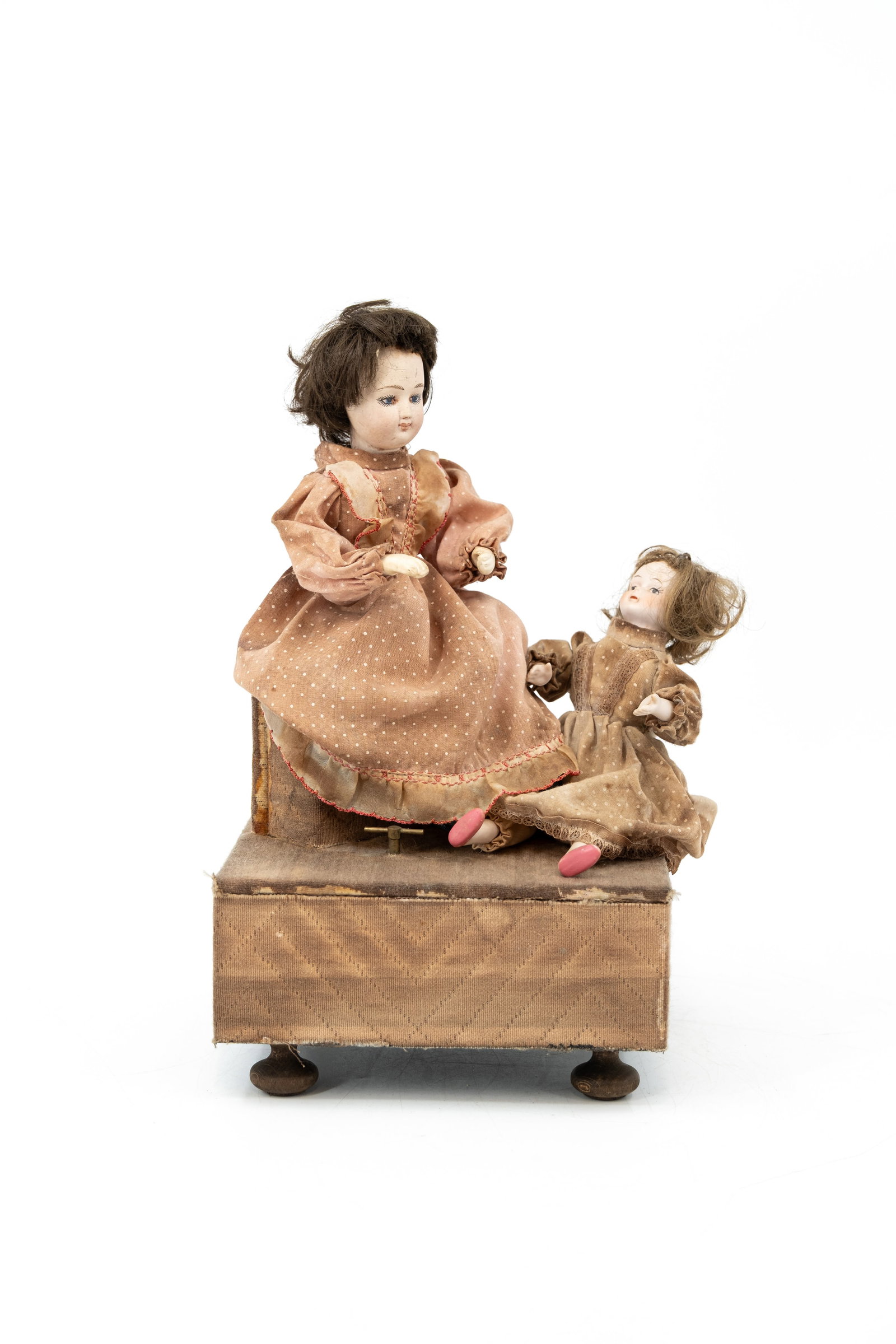 An antique mechanical and musical automaton with two dolls (1 of 9)