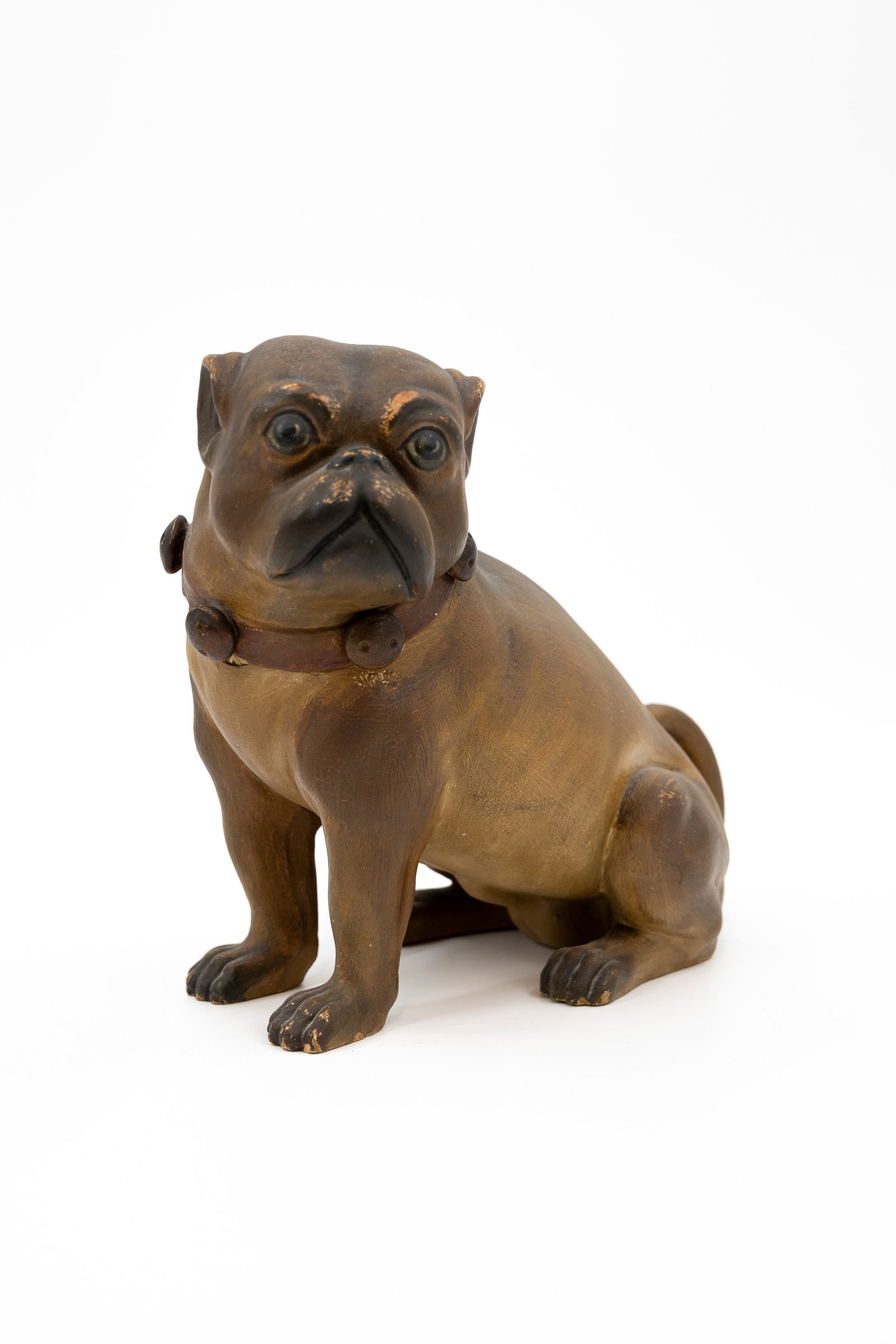 Bernard BLOCH (1836-1909) An antique terracotta, bulldog-shaped tobacco jar (1 of 9)