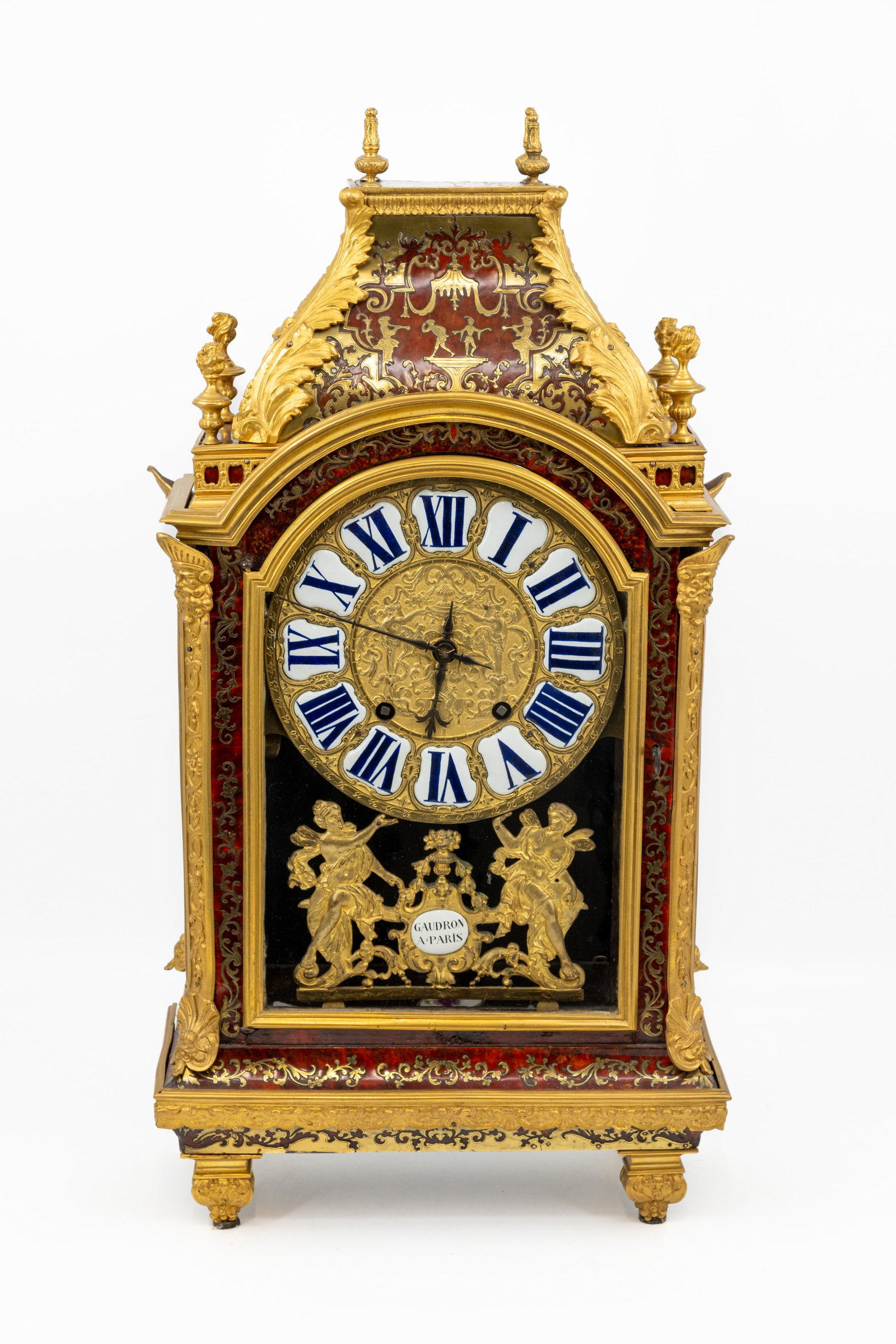 An antique French Louis XIV style cartel clock marked by GAUDRON à Paris (1 of 15)