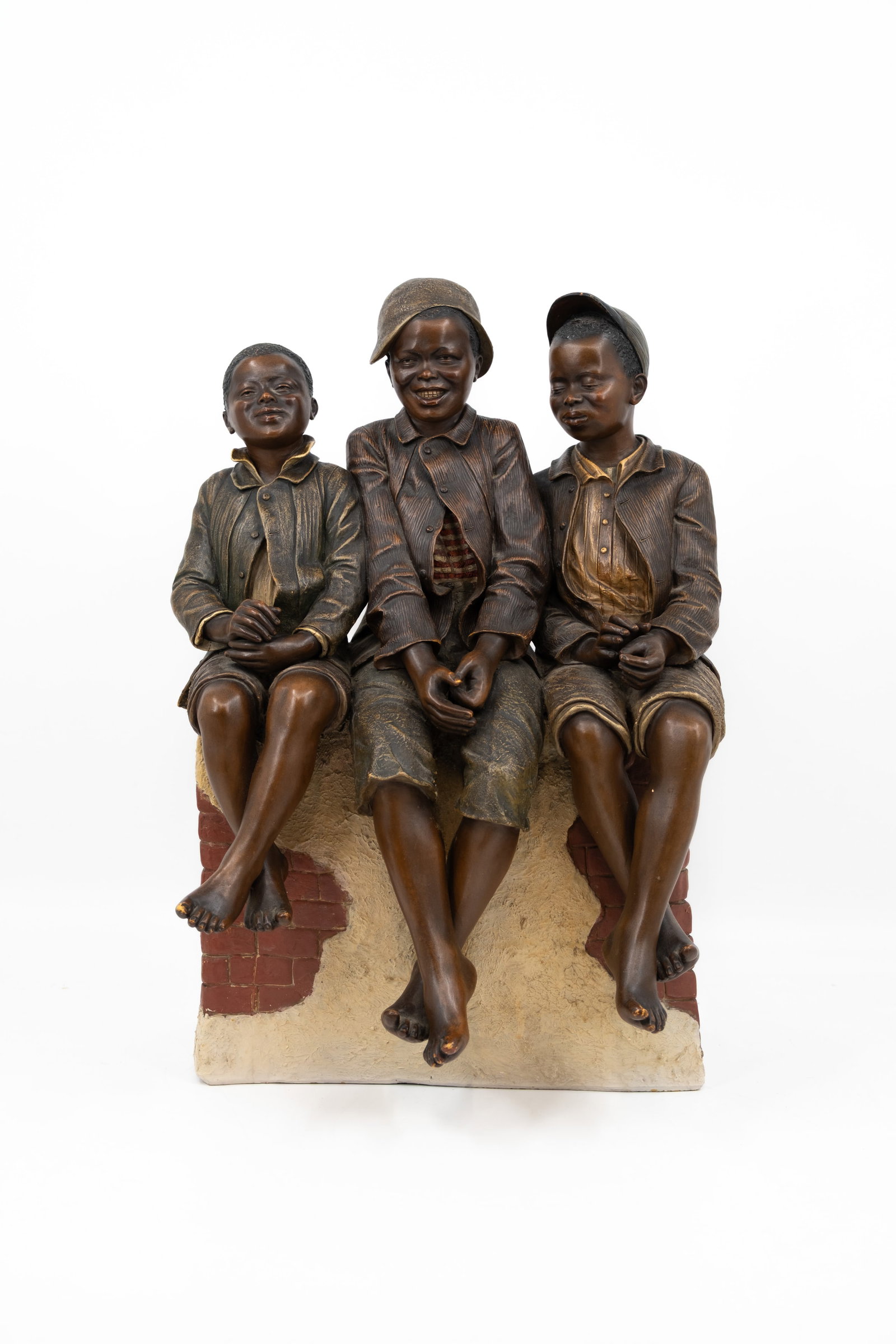 Friedrich Goldscheider (1845-1897) "Three boys at the photographer" (1 of 10)
