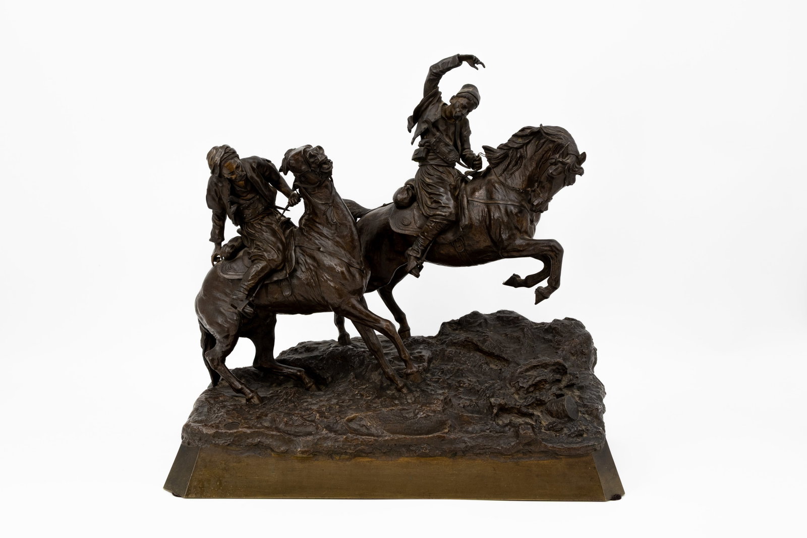 Vassily Yacovlevitch GRATCHEV (1831-1905) An antique Russian patinated bronze sculpture group (1 of 10)